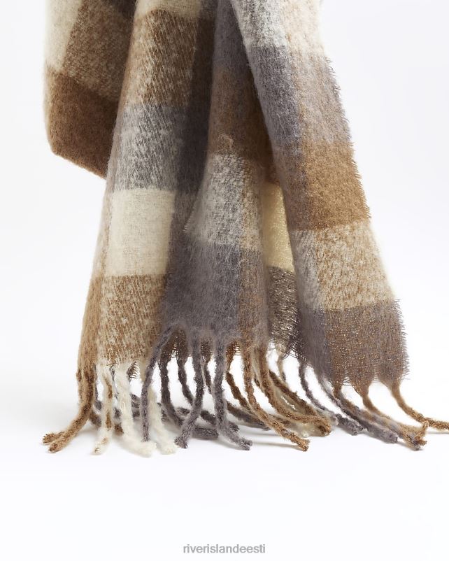 tarvikud beež mehed River Island kontrollige liiga suurt salli 44TLL2763