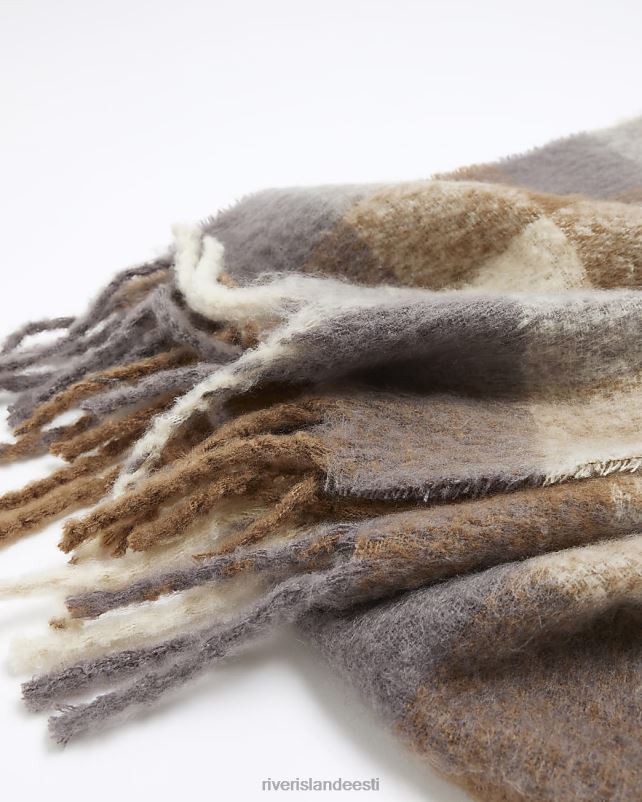 tarvikud beež mehed River Island kontrollige liiga suurt salli 44TLL2763