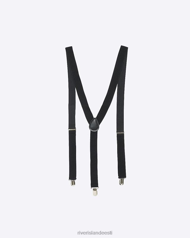 tarvikud must mehed River Island reguleeritavad traksid 44TLL5684