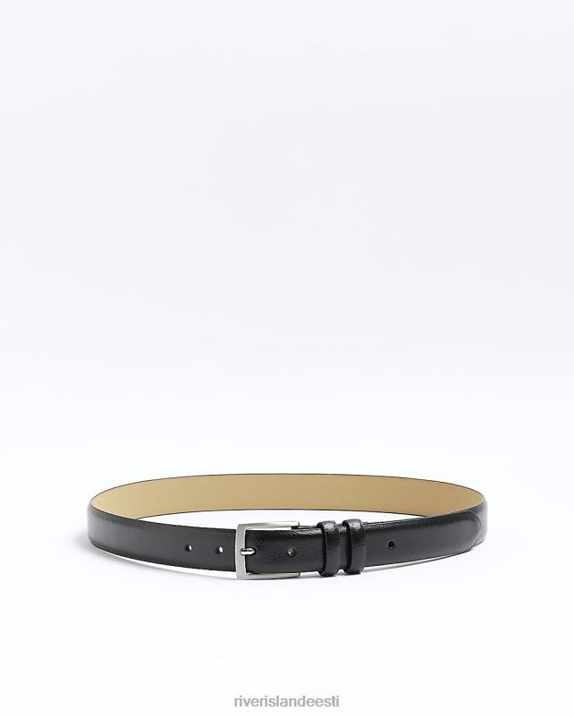 tarvikud must mehed River Island nahast ülikonna vöö 44TLL2939