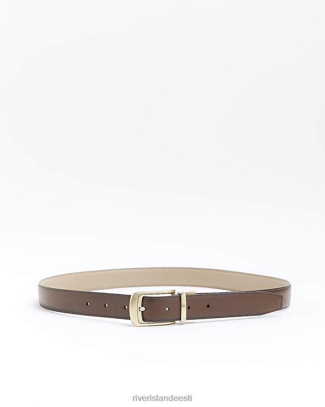 tarvikud pruun mehed River Island pandlaga vöö 44TLL5792