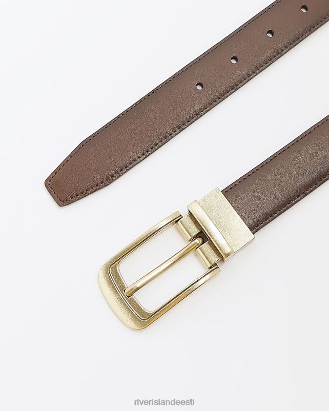 tarvikud pruun mehed River Island pandlaga vöö 44TLL5792