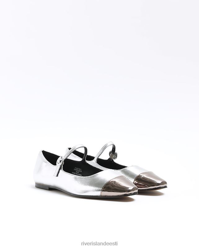 jalatsid hõbedane naised River Island lamedad balletikingad 44TLL242