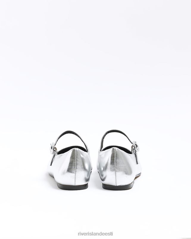 jalatsid hõbedane naised River Island lamedad balletikingad 44TLL242