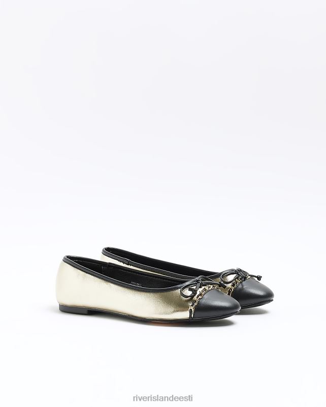 jalatsid kullast naised River Island vibu balleti kingad 44TLL1019