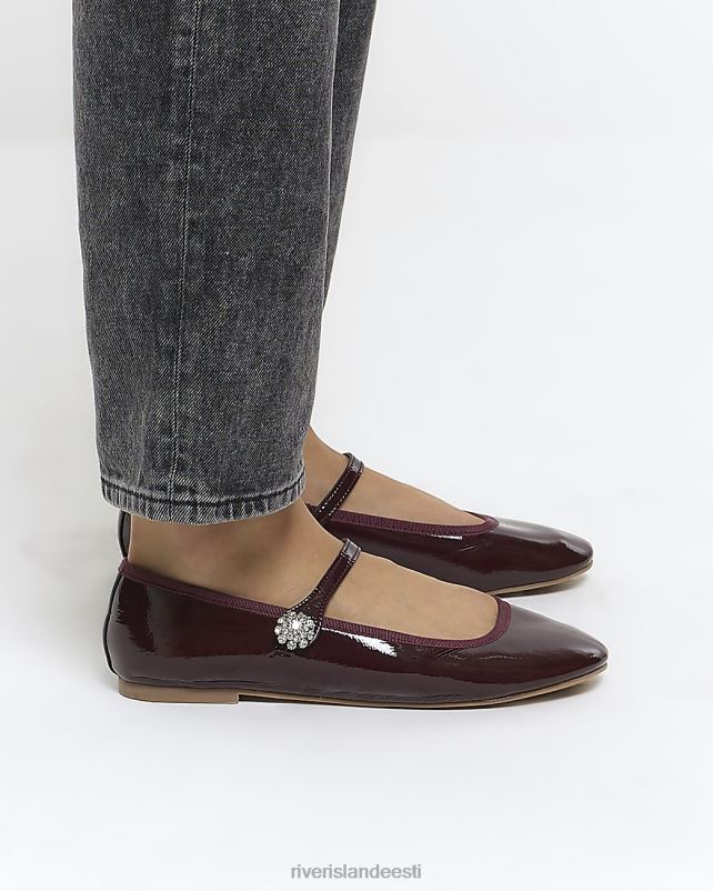 jalatsid lilla naised River Island diamante rihmaga balletikingad 44TLL139