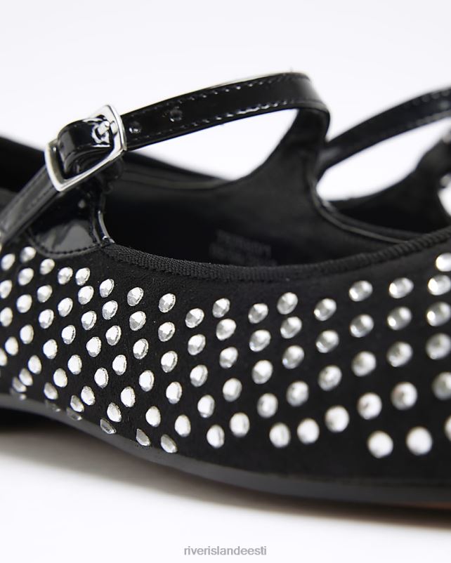 jalatsid must naised River Island diamante balletikingad 44TLL3787