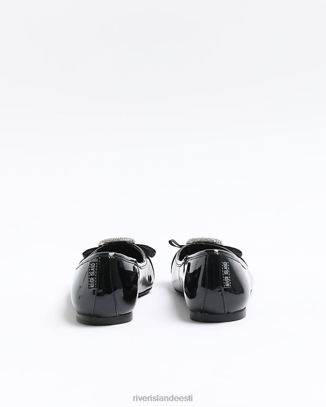 jalatsid must naised River Island kaunistatud balletikingad 44TLL1133