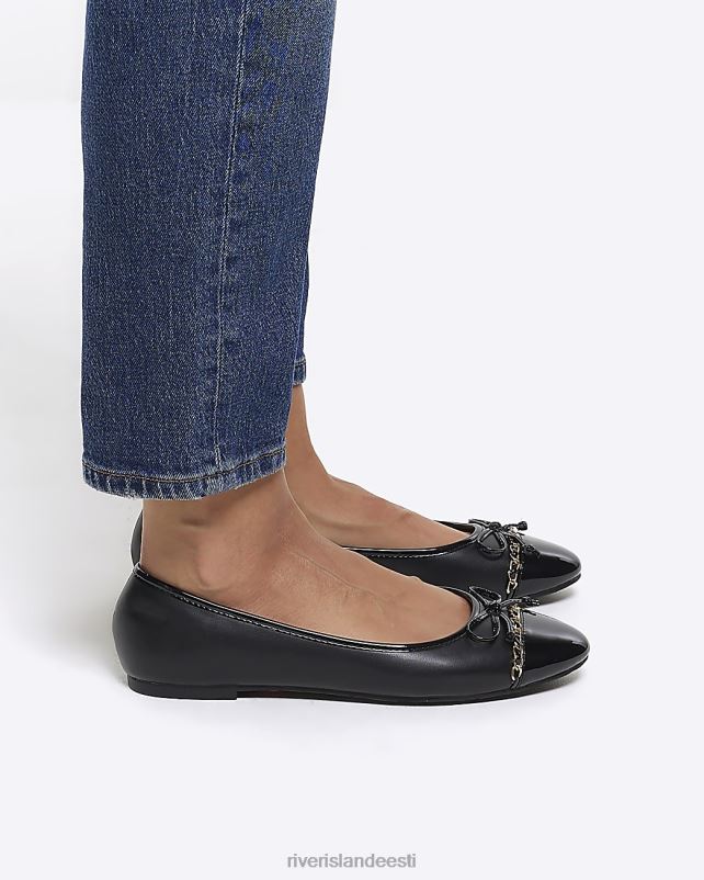 jalatsid must naised River Island vibu balleti kingad 44TLL1017
