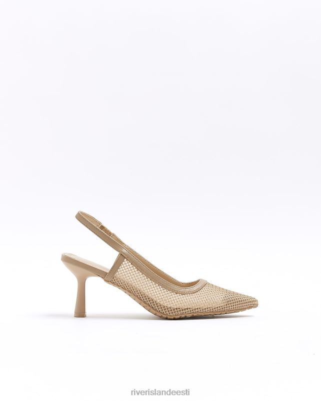 jalatsid beež naised River Island võrgust õukonna kontsad 44TLL380