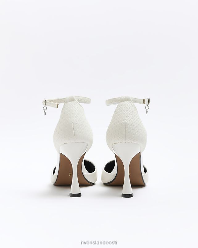 jalatsid kreem naised River Island reljeefse kontsaga kohtukingad 44TLL1048