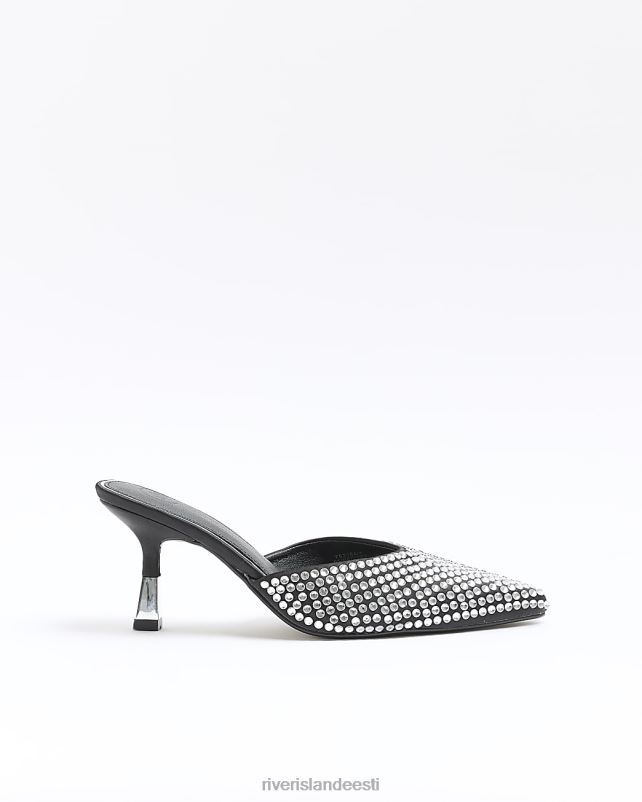 jalatsid must naised River Island diamante mule kohtujalatsid 44TLL4407
