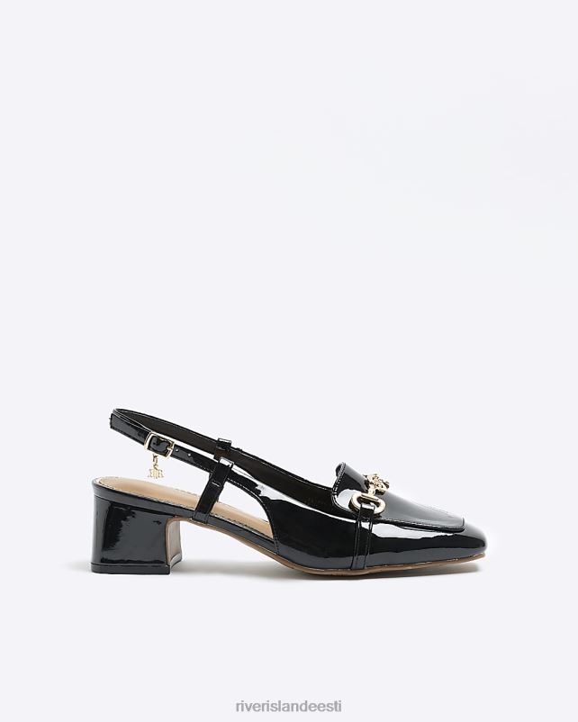 jalatsid must naised River Island plokk kontsaga kohtujalatsid 44TLL4194