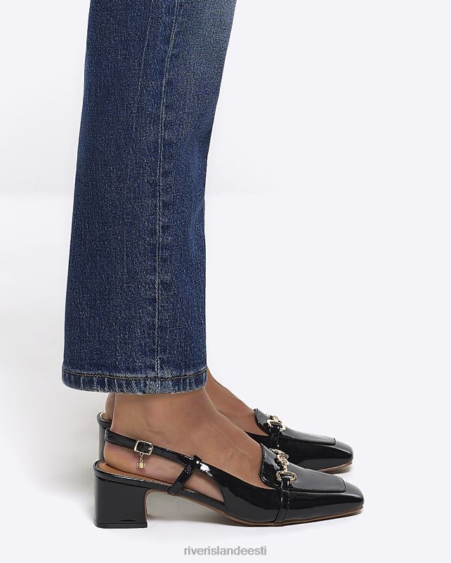 jalatsid must naised River Island plokk kontsaga kohtujalatsid 44TLL4194