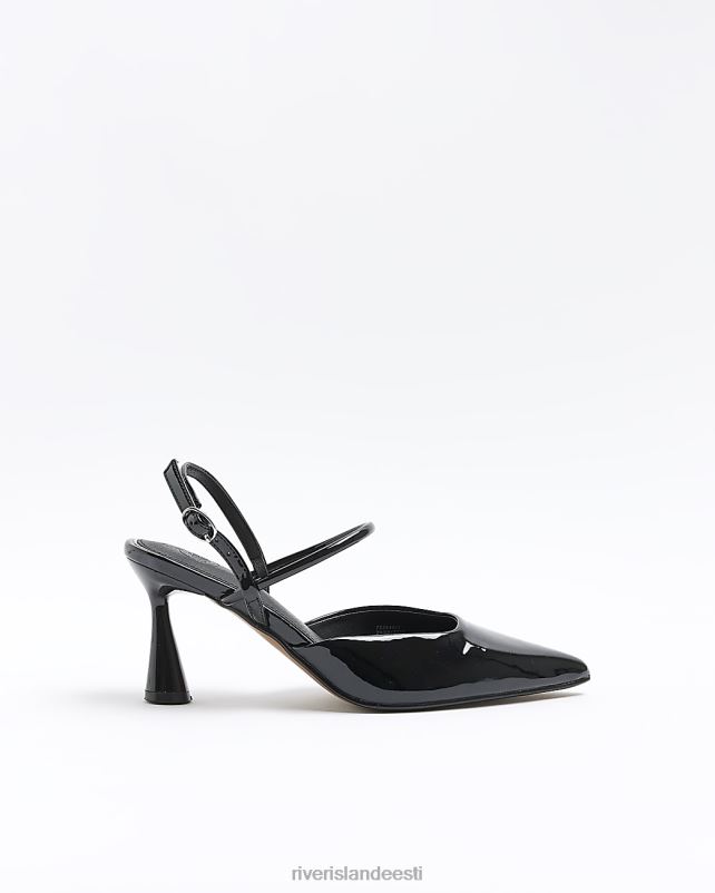 jalatsid must naised River Island slingback kontsaga kohtujalatsid 44TLL252