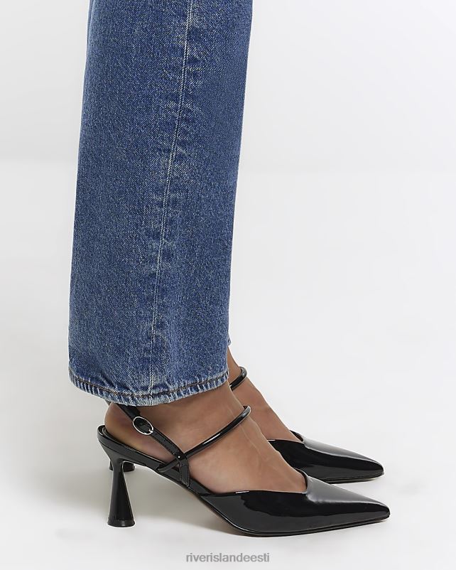 jalatsid must naised River Island slingback kontsaga kohtujalatsid 44TLL252