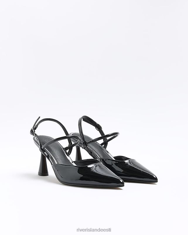 jalatsid must naised River Island slingback kontsaga kohtujalatsid 44TLL252