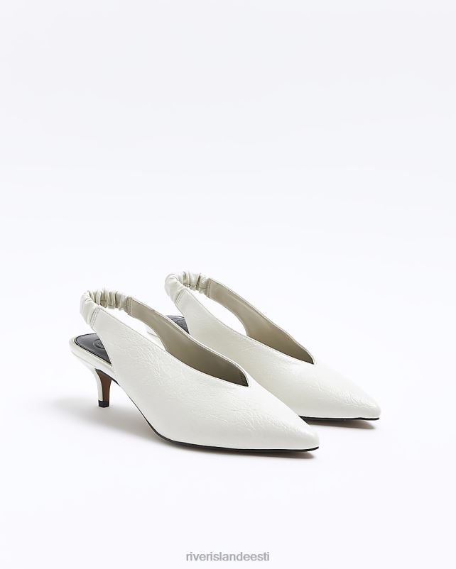 jalatsid valge naised River Island kassipoja kontsadega kohtukingad 44TLL974