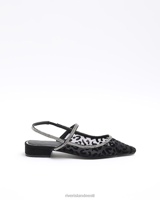 jalatsid must naised River Island žakaardiamante tropid tagajalatsid 44TLL185