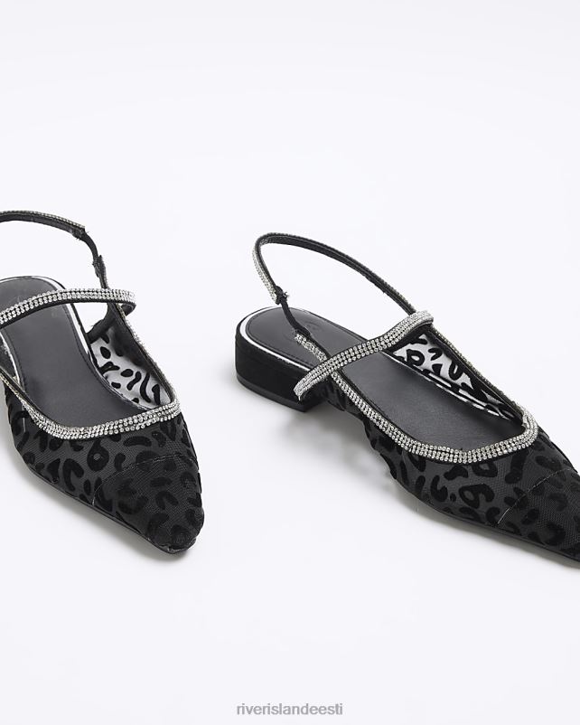 jalatsid must naised River Island žakaardiamante tropid tagajalatsid 44TLL185