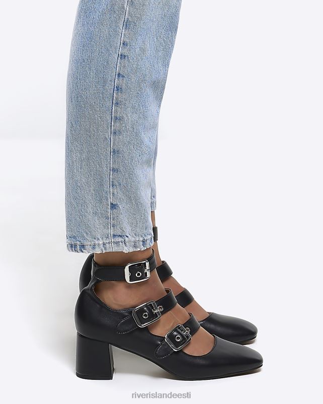 jalatsid must naised River Island pandlaga kontsaga kingad 44TLL208