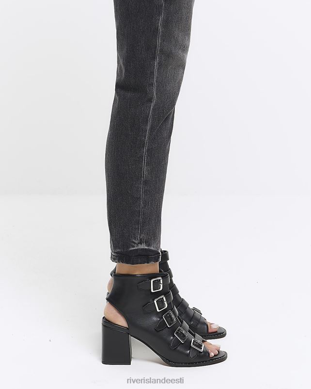 jalatsid must naised River Island pandlaga kontsaga kingad 44TLL4155