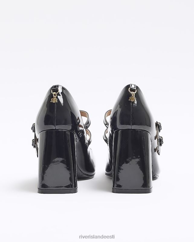 jalatsid must naised River Island rihmaplokk kontsaga kingad 44TLL391