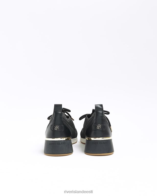 jalatsid must naised River Island silmkoelised sädelevad kiilukingad 44TLL4573