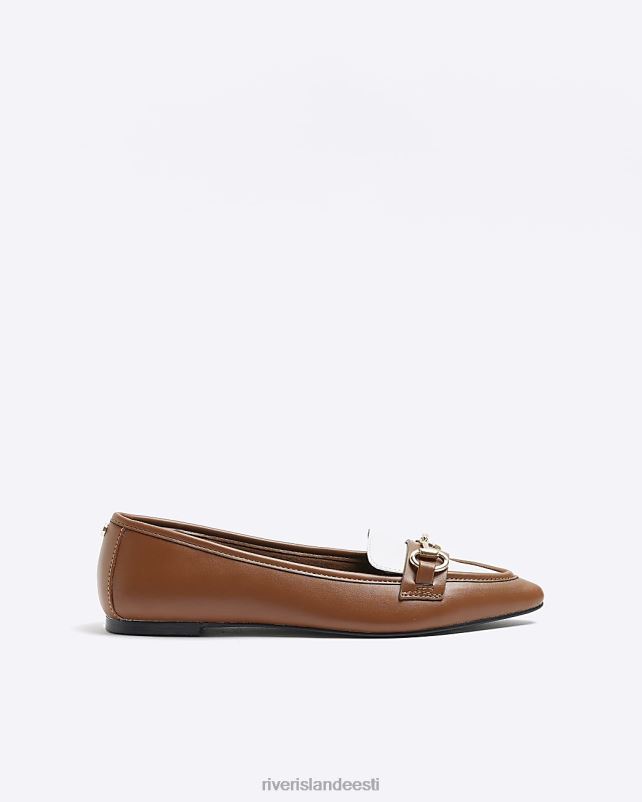 jalatsid pruun naised River Island snaffle terava otsaga lamedad kingad 44TLL959