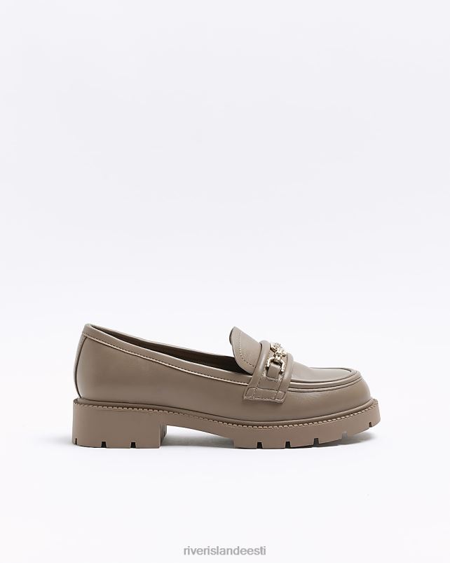 jalatsid beež naised River Island keti detaili tursked loaferid 44TLL154