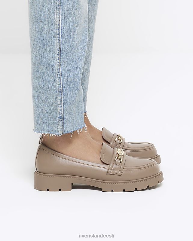 jalatsid beež naised River Island keti detaili tursked loaferid 44TLL154