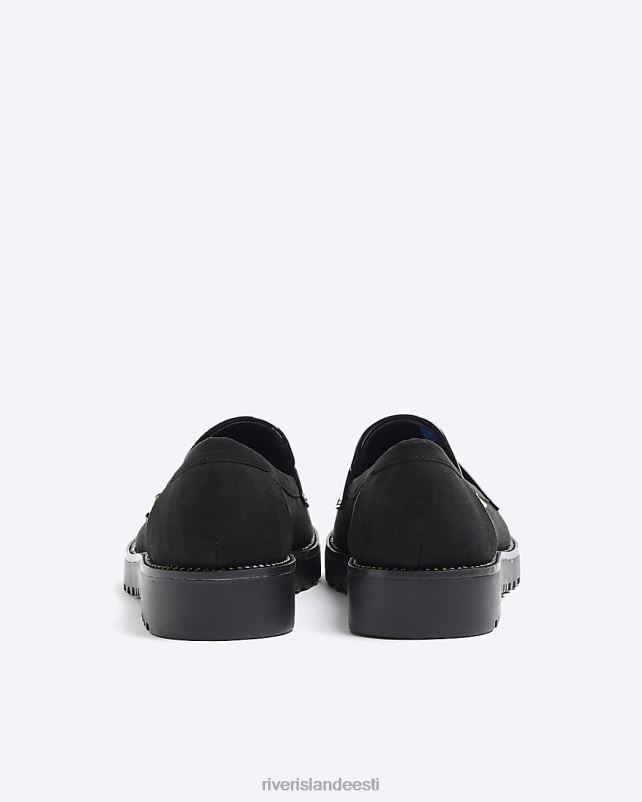 jalatsid must naised River Island diamante detail loafers 44TLL843