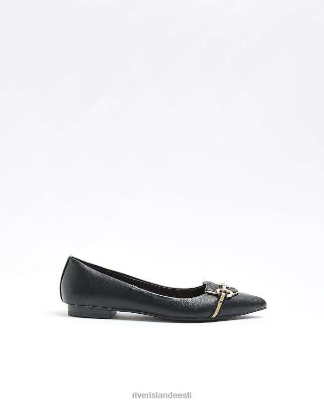 jalatsid must naised River Island keti detail teravatipulised loafers 44TLL1298