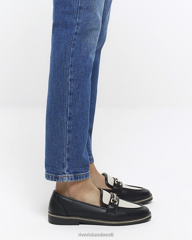 jalatsid must naised River Island keti detaili loafers 44TLL1474
