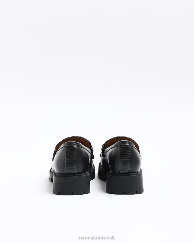 jalatsid must naised River Island keti detaili tursked loaferid 44TLL155