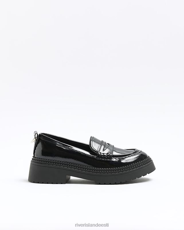 jalatsid must naised River Island patenteeritud paksud pätsid 44TLL1191