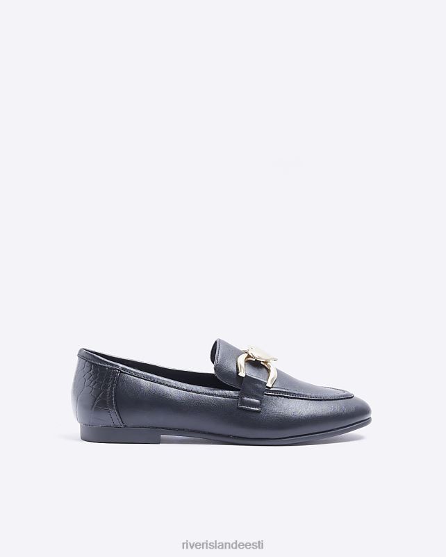 jalatsid must naised River Island südamekett-loafers 44TLL4856