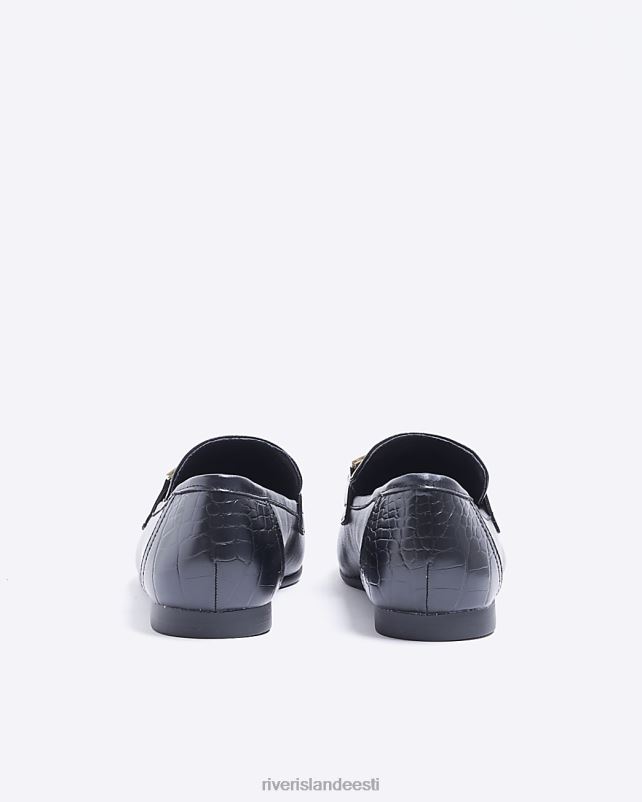 jalatsid must naised River Island südamekett-loafers 44TLL4856