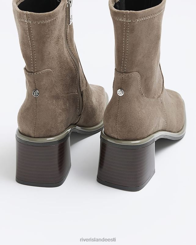 jalatsid hall naised River Island plokk kontsaga poolsaapad 44TLL230