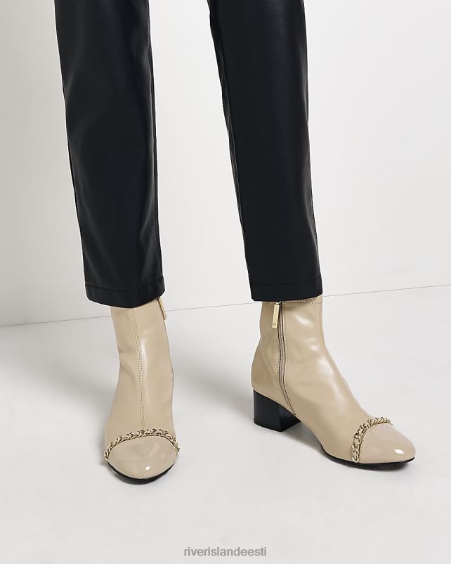 jalatsid kreem naised River Island kettkontsaga poolsaapad 44TLL3934