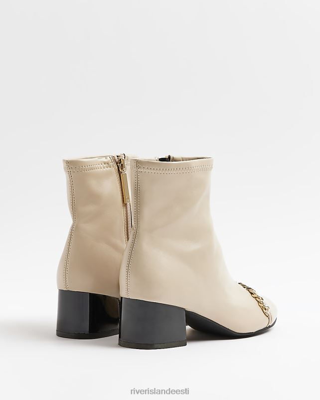 jalatsid kreem naised River Island kettkontsaga poolsaapad 44TLL3934