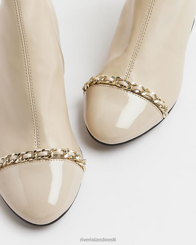 jalatsid kreem naised River Island kettkontsaga poolsaapad 44TLL3934