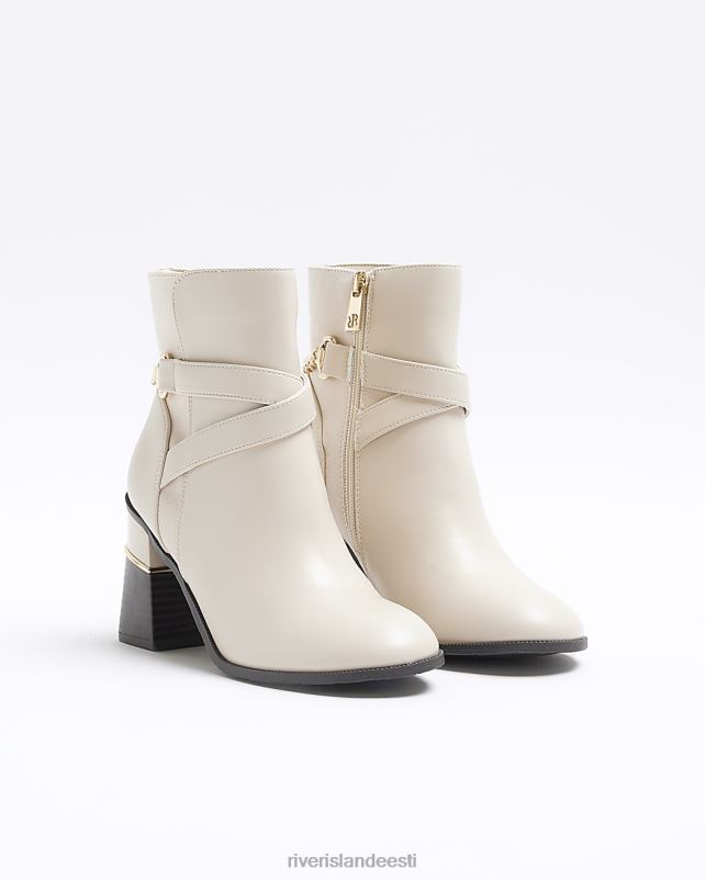 jalatsid kreem naised River Island kettplokk kontsaga poolsaapad 44TLL771