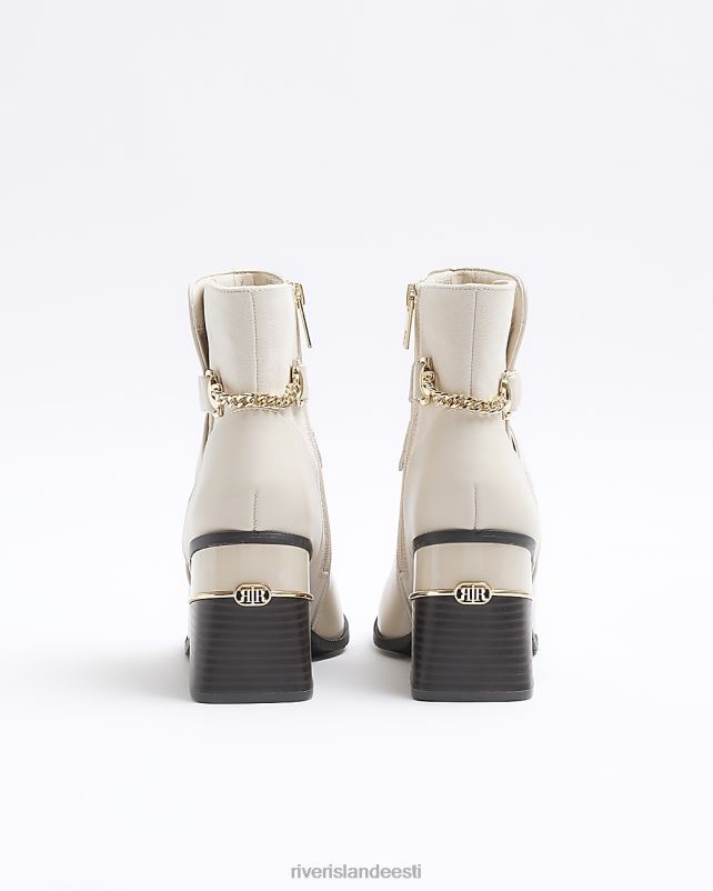 jalatsid kreem naised River Island kettplokk kontsaga poolsaapad 44TLL771