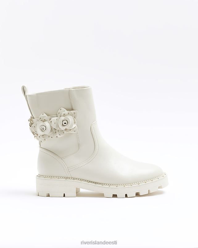 jalatsid kreem naised River Island lilledetailidega rattasaapad 44TLL1202