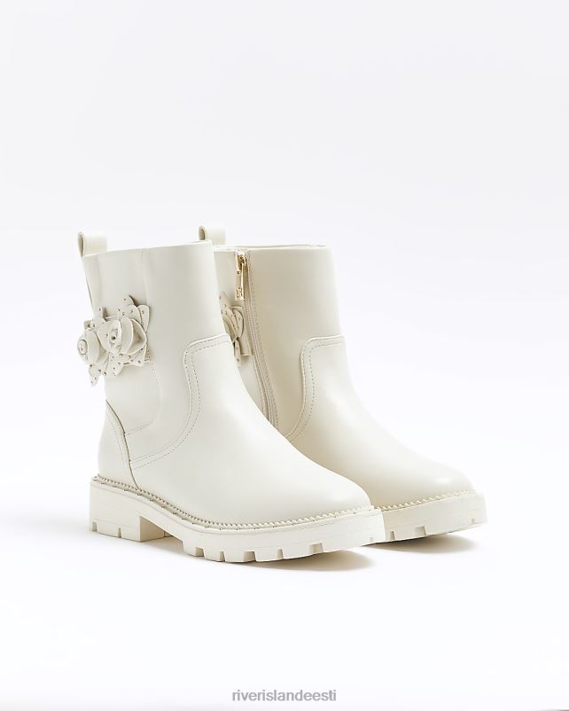 jalatsid kreem naised River Island lilledetailidega rattasaapad 44TLL1202