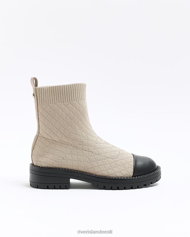 jalatsid kreem naised River Island tepitud sokisaapad 44TLL1028