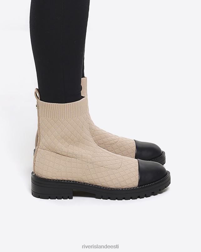 jalatsid kreem naised River Island tepitud sokisaapad 44TLL1028