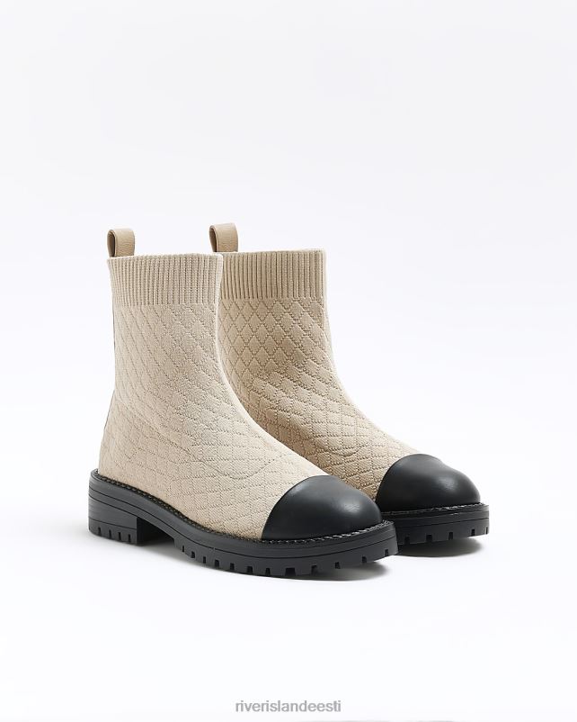 jalatsid kreem naised River Island tepitud sokisaapad 44TLL1028