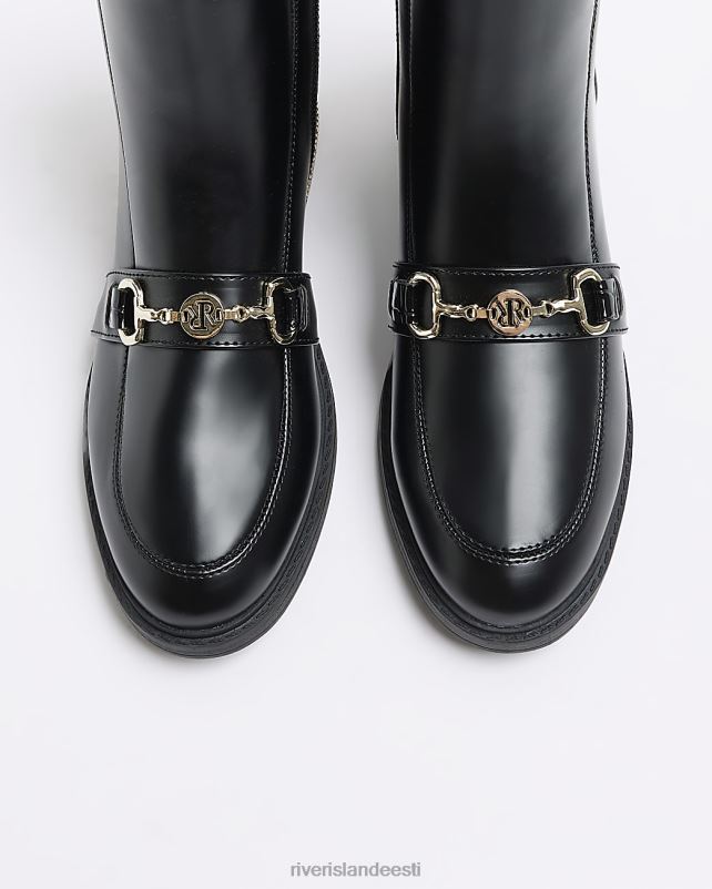 jalatsid must naised River Island keti detail poolsaapad 44TLL3714